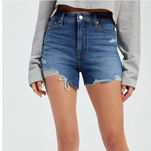 Good American Pants - Good American Blue Jean Shorts